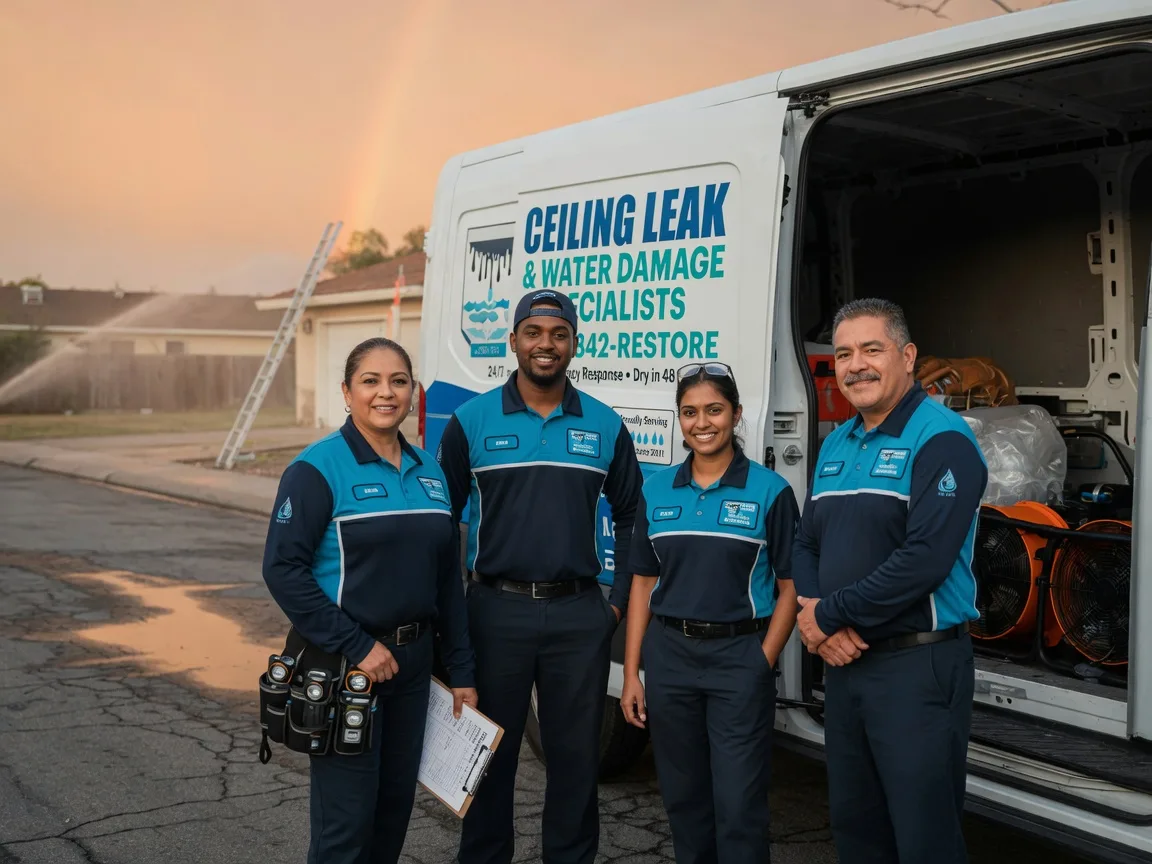 Ceiling Leak Cleanup company in Stockland, IL